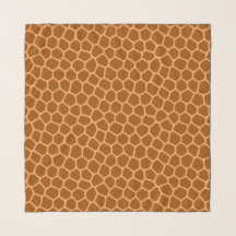 Schicker Giraffen-Druck-Tiermuster-Schal in Tan