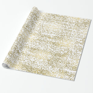 Schicker GoldConfetti Geschenkpapier