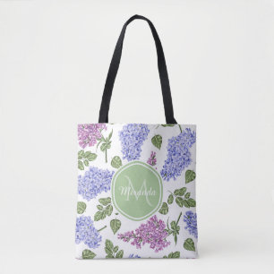 Schicker Lavendel-lila Blumengrünes Tasche
