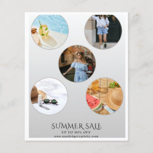 Schicker Lifestyle-Boutique- Flyer für den Sommers