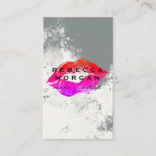 Schicker Lippenstift-Kuss Textur-Hintergrund Visitenkarte