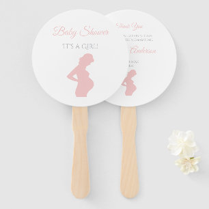 Schicker Mädchen-Babyparty-schwangere Fächer