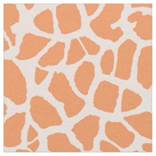 Schicker orange Giraffen-Druck-Girly Tiermuster Stoff
