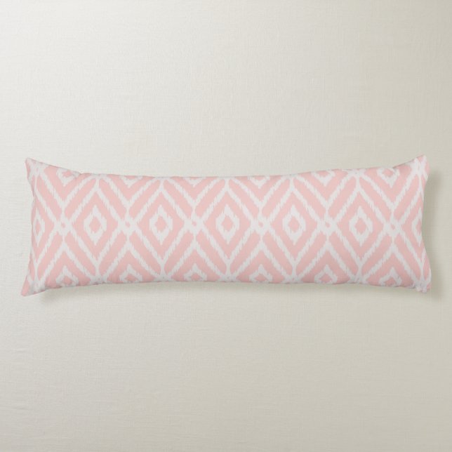 Schicker Pastell erröten rosa ikat Stammes- Seitenschläferkissen (Vorderseite)
