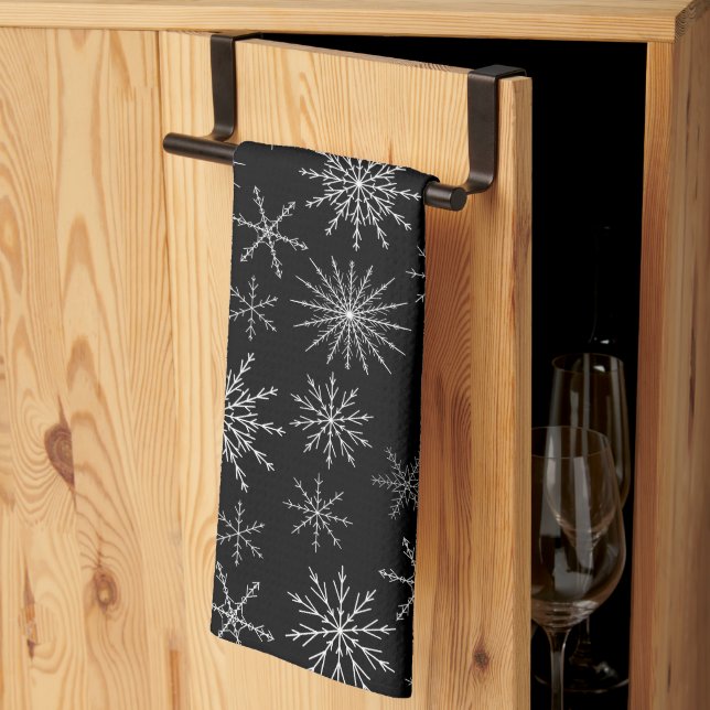 Schicker Schneesturm Geschirrtuch (Drittel gefaltet)