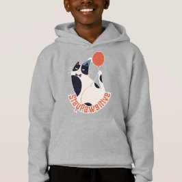Schicker Smoking-Katzen-Kapuzenpullover für Kinder Hoodie