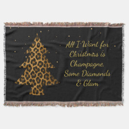 Schicker Weihnachts-Leoparden-Baum-Design Decke