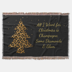 Schicker Weihnachts-Leoparden-Baum-Design Decke