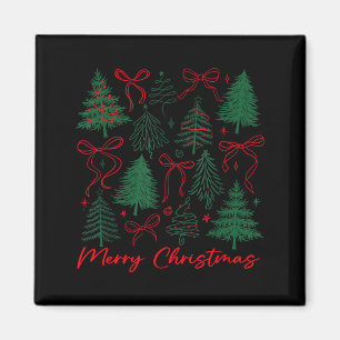 Schicker Weihnachtsbaum Frohe Weihnachten Girly Co Magnet