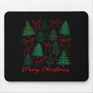 Schicker Weihnachtsbaum Frohe Weihnachten Girly Co Mousepad