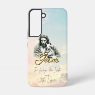 Schickes christliches Pastell-Himmel-Jesus-Lamm-Go Samsung Galaxy Hülle
