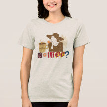 Schickes Coffee Lover Erpresserbrief-Style-T-Shirt