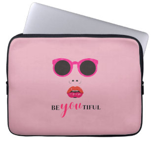Schickes Design mit rosafarbenem Ton und Grazie Laptopschutzhülle