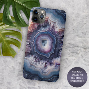 Schickes dunkelviolettes, violettes und blaues Qua Case-Mate iPhone Hülle