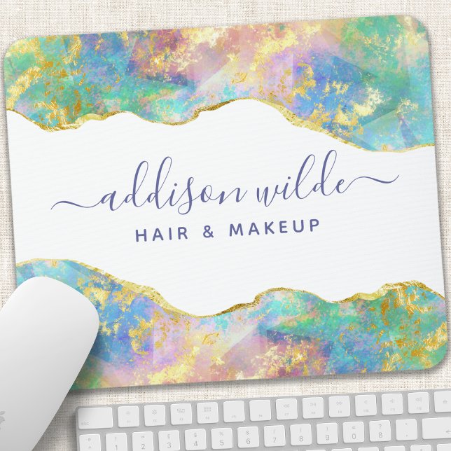 Schickes Feueropal-Regenbogen-Edelstein-Mauspad Mousepad (Von Creator hochgeladen)
