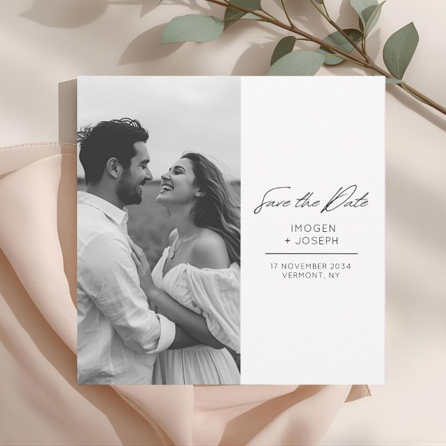 Schickes Foto Chic Flache Hochzeit Save The Date K (Von Creator hochgeladen)