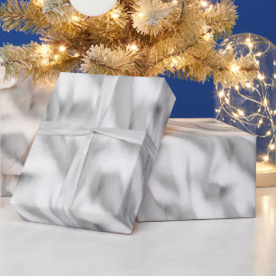 Schickes Glamouröses Silbernes Weihnachten Geschenkpapier