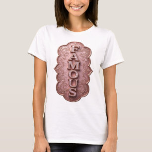 Schickes Gold FAMOUS Design T-Shirt