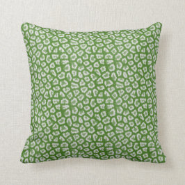 Schickes grünes u. weißes kissen