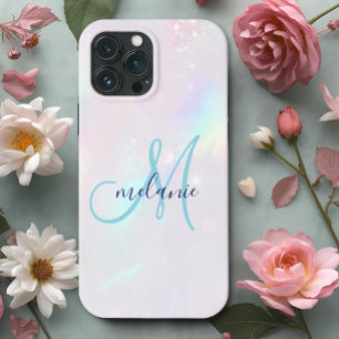 Schickes holografisches irisierendes Monogramm Case-Mate iPhone Hülle
