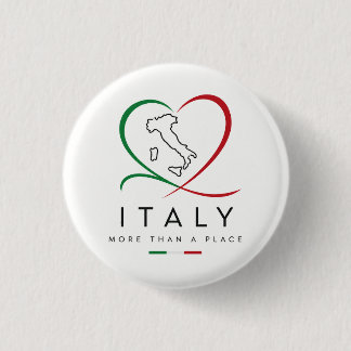 Schickes Italien Herz Pinback Button