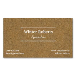 Schickes Korkenholz Magnetische Visitenkarte