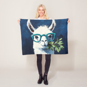 Schickes Lama Chic Fleecedecke