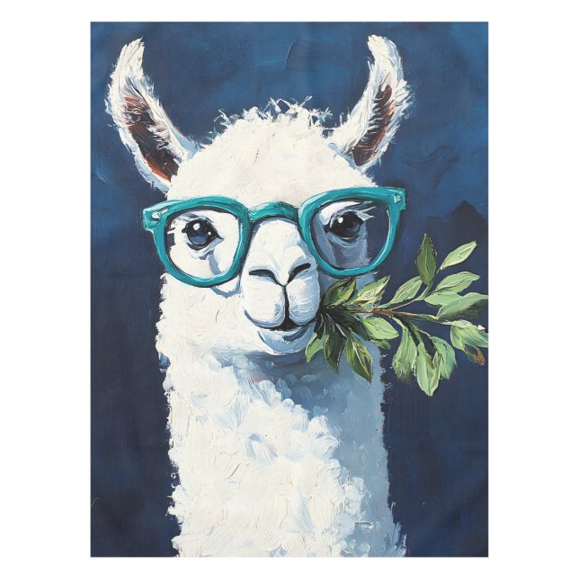 Schickes Llama Chic Tischdecke (Vorderseite)