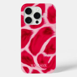 Schickes, Mädchenhaftes Rosa-Rotes Leoparden-Tierd Case-Mate iPhone Hülle