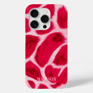 Schickes, Mädchenhaftes Rosa-Rotes Leoparden-Tierd Case-Mate iPhone Hülle