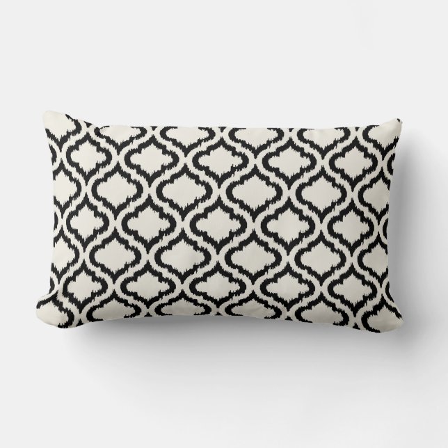 Schickes marokkanisches Muster ikat Lendenkissen (Vorderseite)