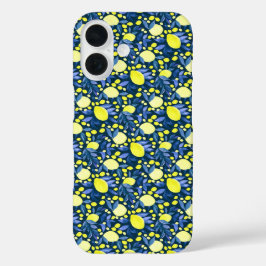 Schickes mediterranes rustikales Design mit Zitron iPhone 16 Hülle