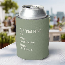 Schickes minimales Museumschild Mitbringsel Jungge Dosenkühler