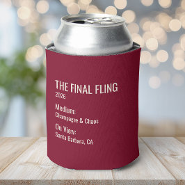 Schickes minimales Museumschild Mitbringsel Jungge Dosenkühler