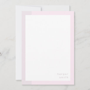 Schickes minimalist personalisiertes Namensschild  Mitteilungskarte