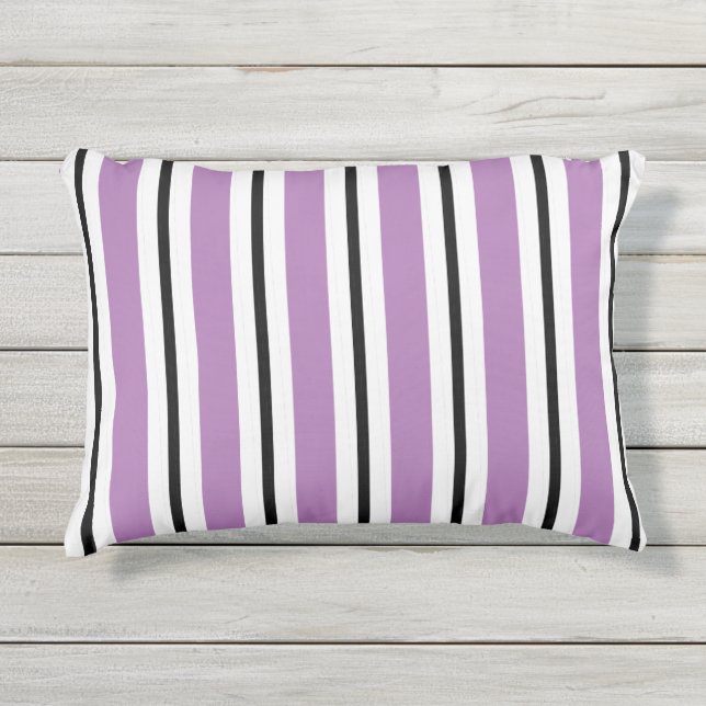 SCHICKES _MODERN DIY STRIPES MUSTER KISSEN FÜR DRAUßEN (Vorderseite)
