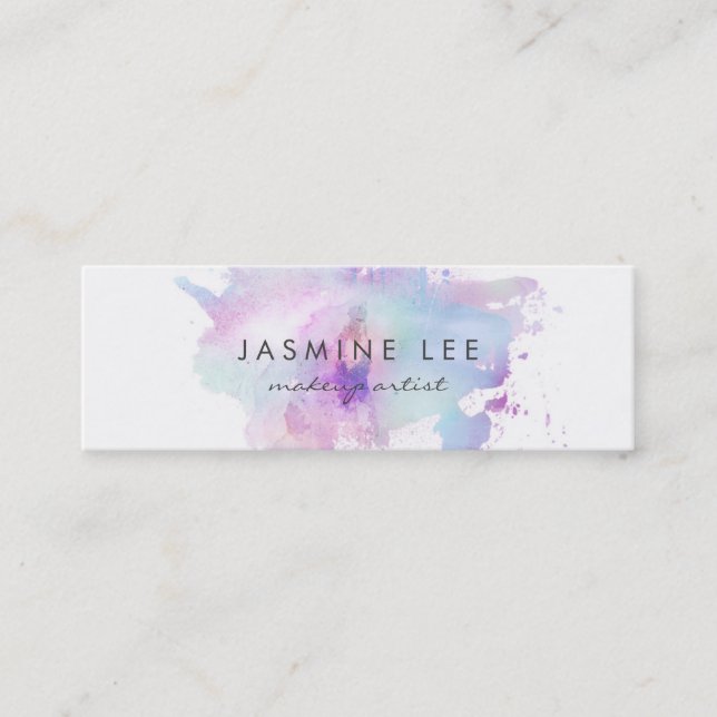 schickes modernes mini visitenkarte (Vorderseite)