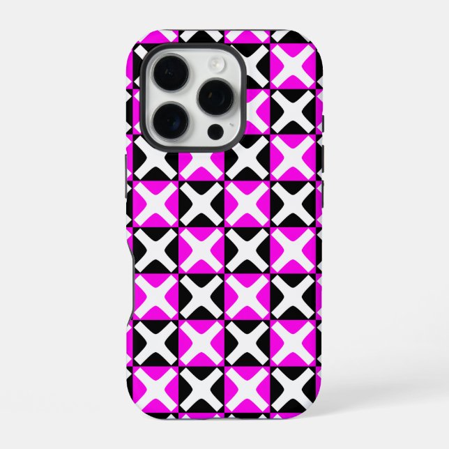 Schickes Musterdesign iPhone 16 Pro Hülle (Rückseite)