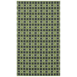 Schickes Neon-Citrus-Grün-Schwarzes Muster Tischdecke