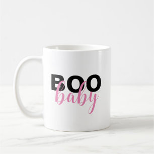 Schickes Pinkes Schwarzes Boo Baby Zitat Kaffeetasse