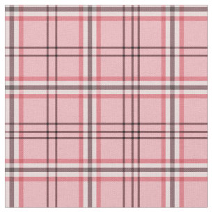 Schickes Rosa & Graues Karo Mode Muster Stoff