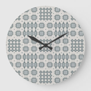 Schickes rundes Wanduhr-Waliser-Tapisserie-Muster, Große Wanduhr
