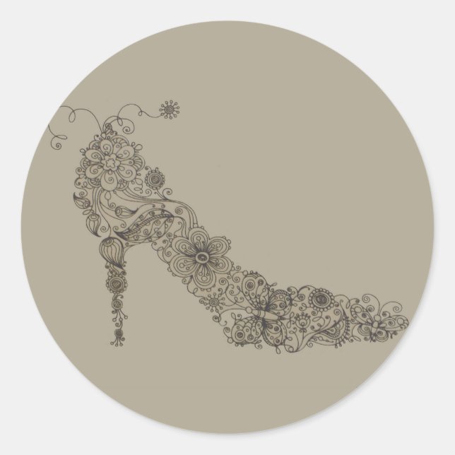 Schickes Schuh ~ Sticker (Vorderseite)