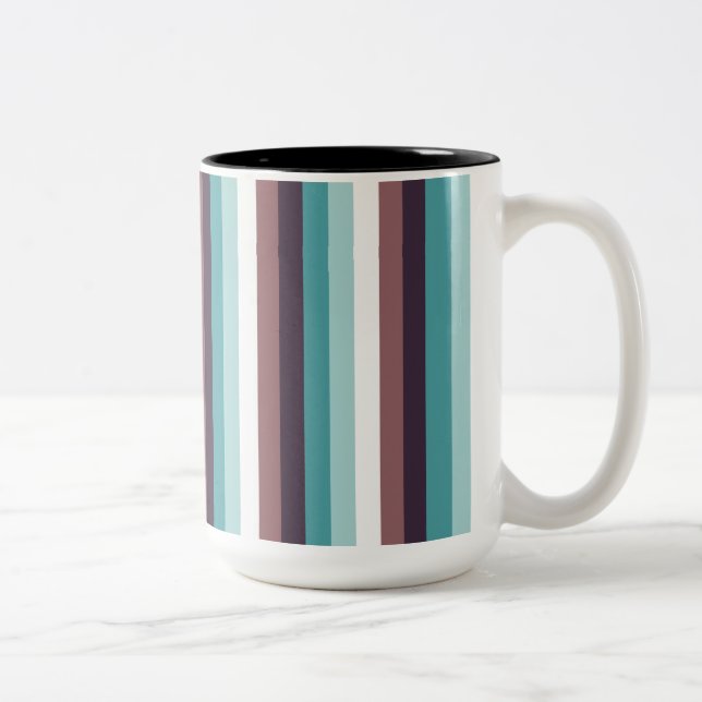 Schickes und modernes blaues weißes zweifarbige tasse (Rechts)