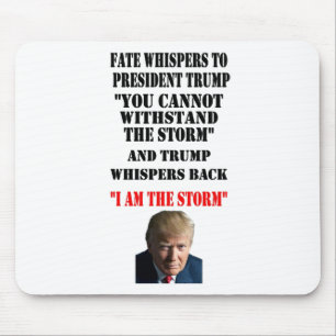 SCHICKSAL FLÜSTERT ZU PRÄSIDENTEN TRUMP MOUSEPAD