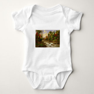 Schicksal Herbst-Fall-Waldfluss-Roberts Duncanson Baby Strampler