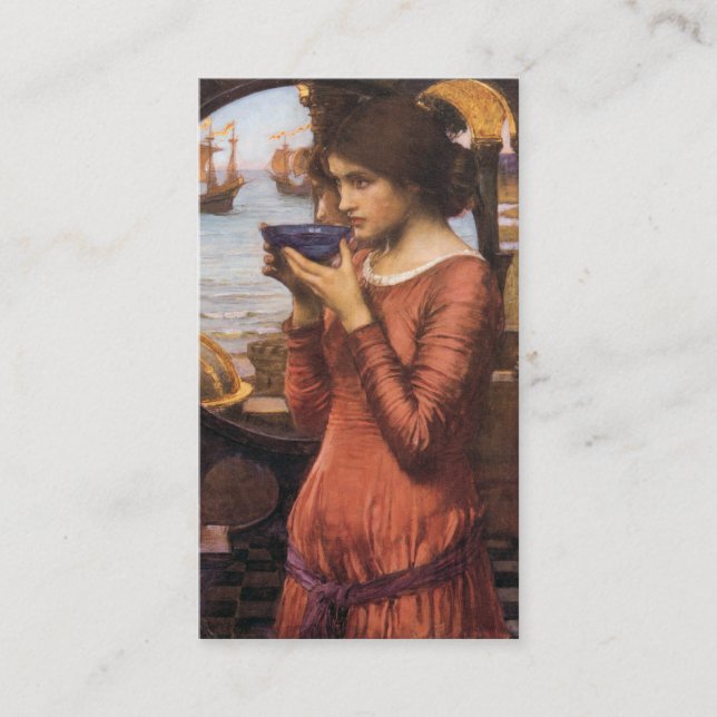 Schicksal - John William Waterhouse Visitenkarte (Vorderseite)