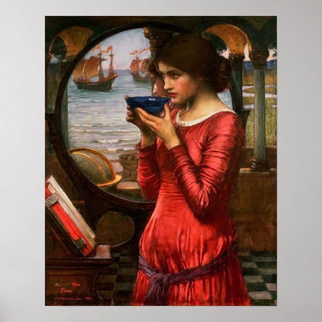 Schicksal von John William Waterhouse Poster (Vorne)