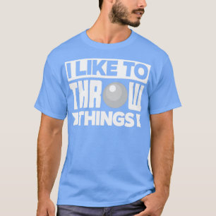 Schiebe Putter Track und Feld Ich möchte die Throw T-Shirt