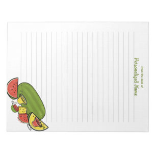 Schiebe von Sunshine Red & Yellow Lined Editor Notizblock